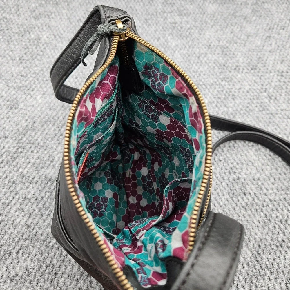 Hobo‎ International Sarah Black Leather Crossbody Bag Tassel Boho Shoulder Purse